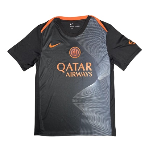Inter Milan 25/26 Training Black/Orange Jersey