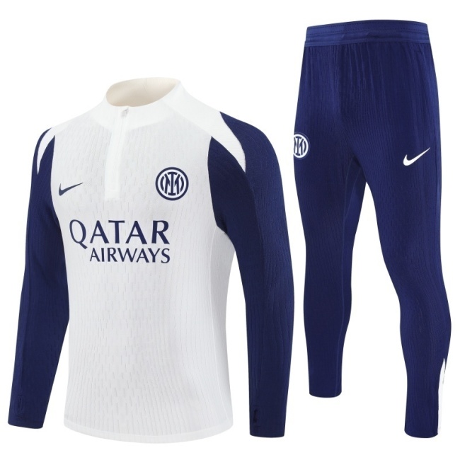 Inter Milan 25/26 Tracksuit - White/Dark Blue