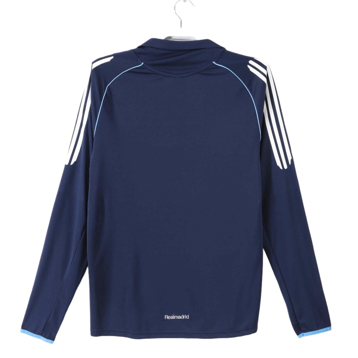 Real Madrid 05/06 Away Dark Blue Long Jersey