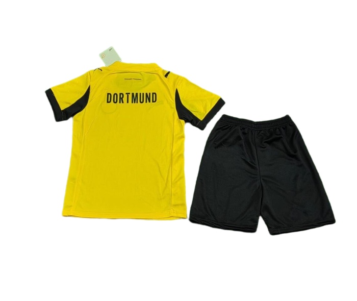 Kids-Dortmund 25/26 Cup Kit Soccer Jersey