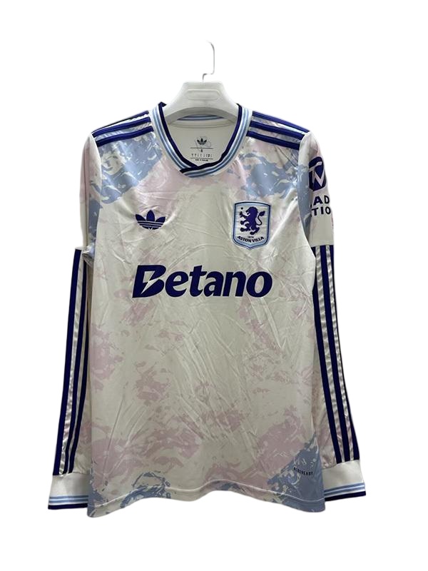Aston Villa 25/26 Third White Long Jersey