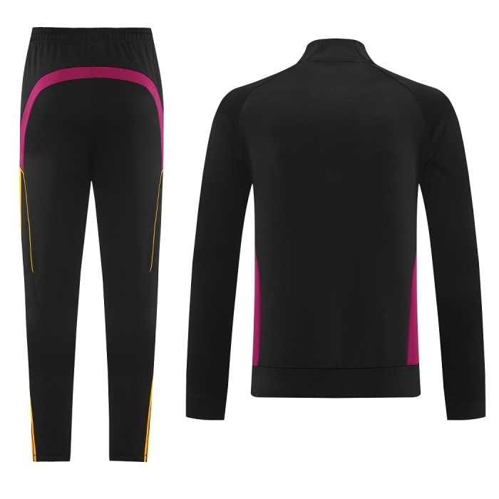 Roma 25/26 Tracksuit - Black/Purple