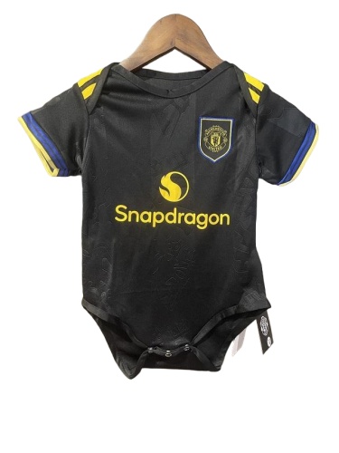 Manchester Utd 25/26 Baby Third Black Soccer Jersey