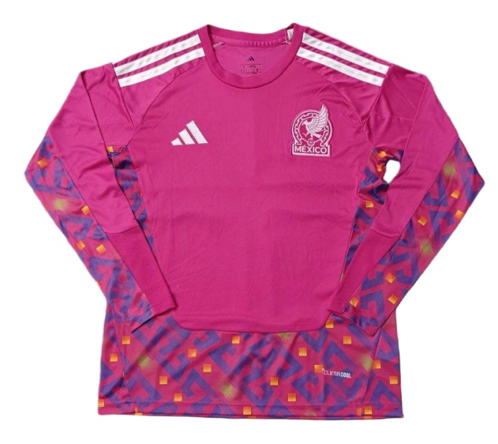 Mexico 2026 World Cup GK Pink Leaked Long Jersey