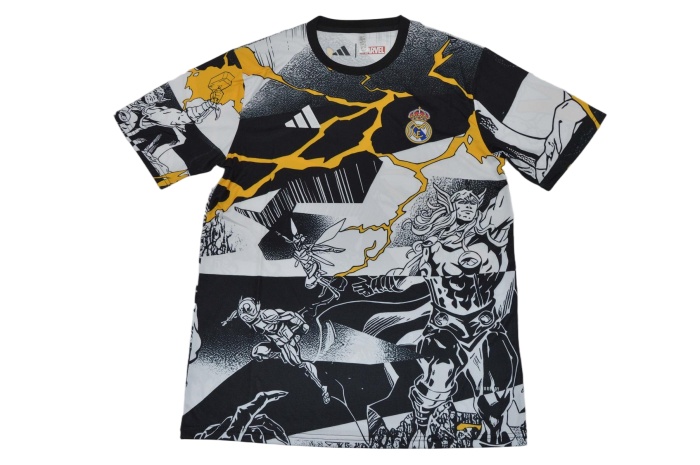 Real Madrid 25/26 Special White/Black/Yellow Jersey