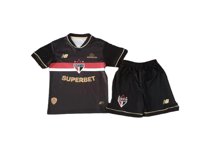 Kids-Sao Paulo 25/26 Third Black Soccer Jersey