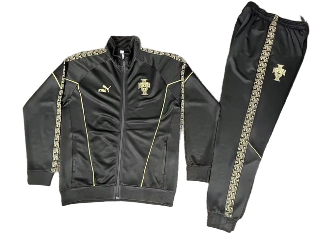 Portugal 25/26 Tracksuit - Black/Golden