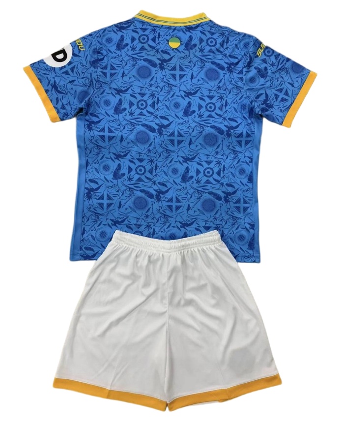 Kids-Wolves 25/26 Third Blue Soccer Jersey