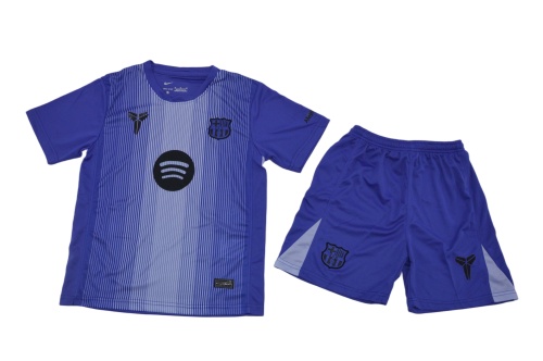 Kids-Barcelona 25/26 GK Purple Soccer Jersey