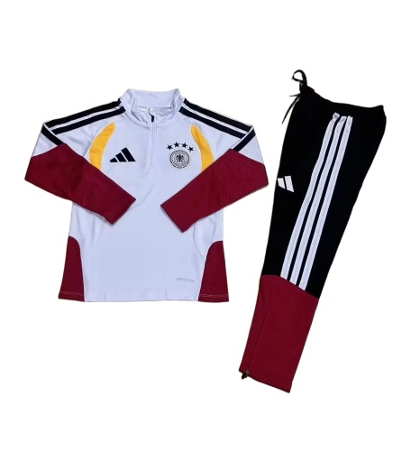 Kids Germany 25/26 Tracksuit - White/Red