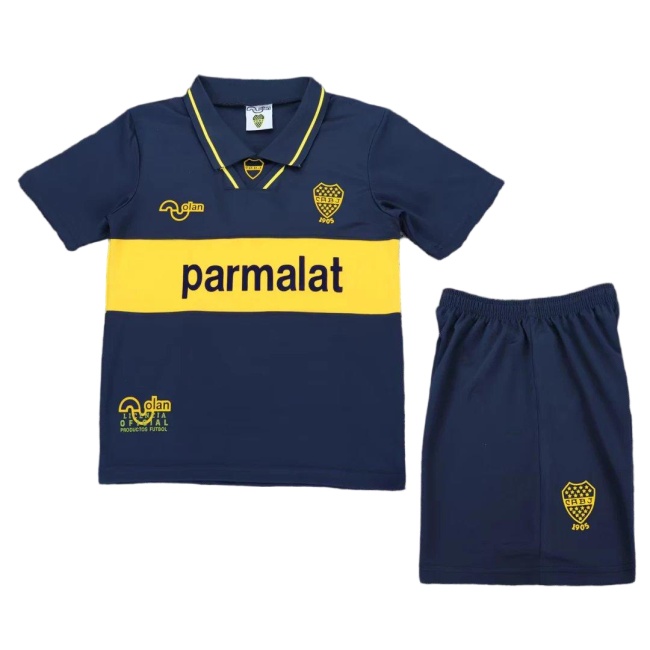 Kids-Boca juniors 93/95 Home Soccer Jersey
