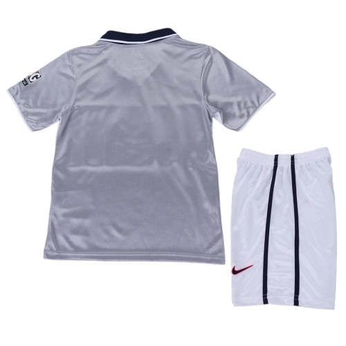 Kids-Paris St Germain 00/01 Away Grey Soccer Jersey