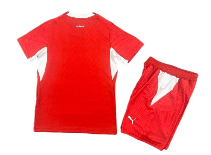 Kids-Switzerland 2026 World Cup Home Soccer Jersey