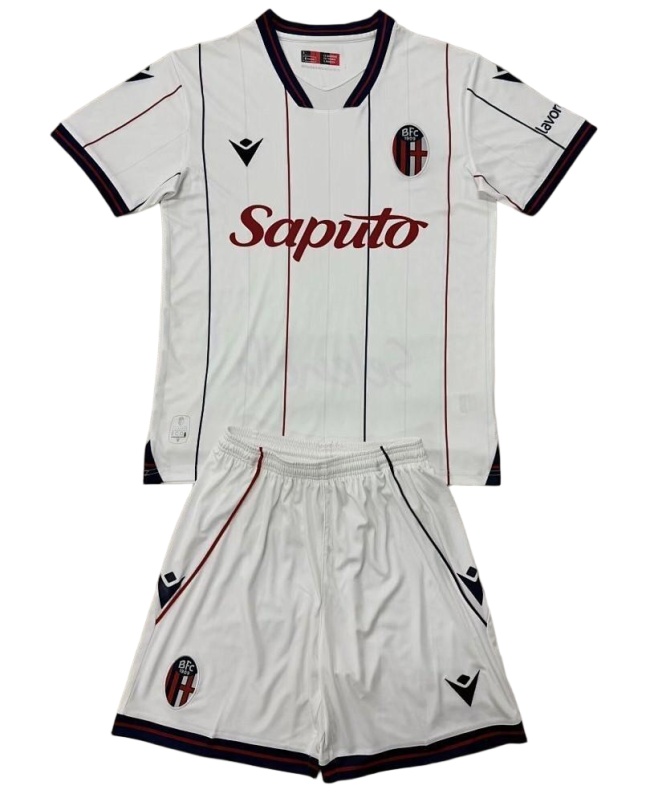 Kids-Bologna 25/26 Away White Soccer Jersey