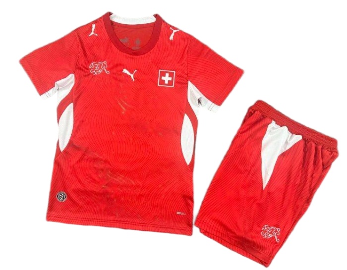 Kids-Switzerland 2026 World Cup Home Soccer Jersey