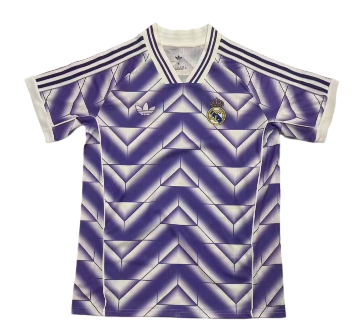Real Madrid 25/26 White/Purple Training Jersey