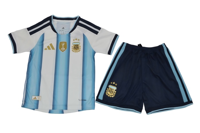 Kids-Argentina 2026 World Cup Home Soccer Jersey(Player)