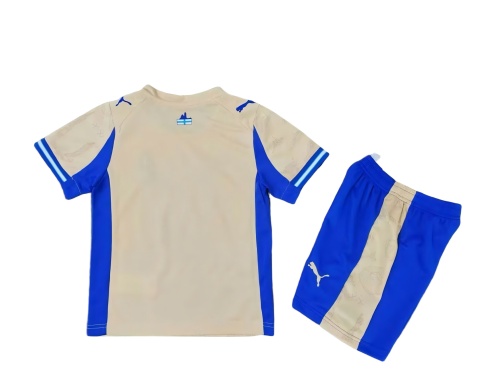 Kids-Marseilles 25/26 Fourth Light Beige Soccer Jersey