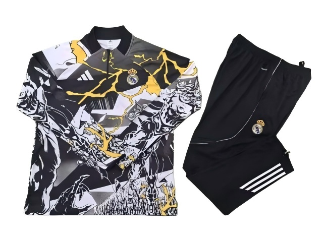 Real Madrid 25/26 Tracksuit - Yellow/Black/White