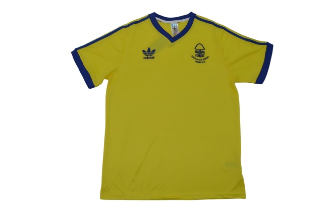Nottingham Forest 77/80 Away Yellow Soccer Jersey