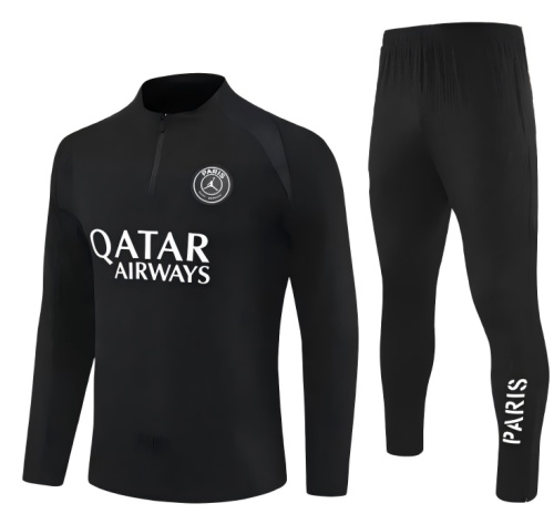 Kids Paris St Germain 25/26 Tracksuit - Black