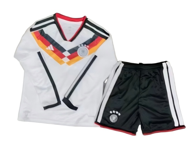 Kids-Germany 2026 World Cup Home Long Soccer Jersey