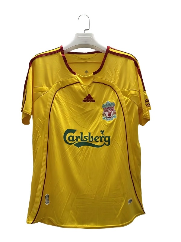 Liverpool 06/07 Away Yellow Soccer Jersey