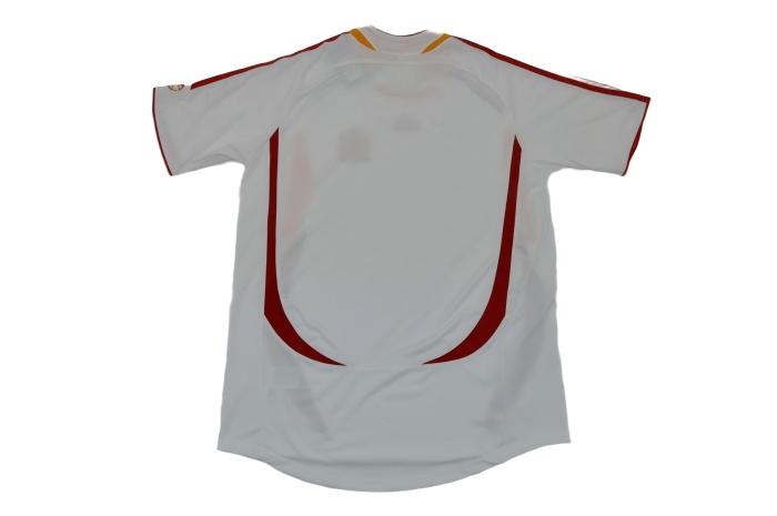 Spain 2006 World Cup Away White Soccer Jersey