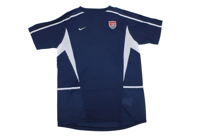 USA 2002 Away Navy Blue Soccer Jersey