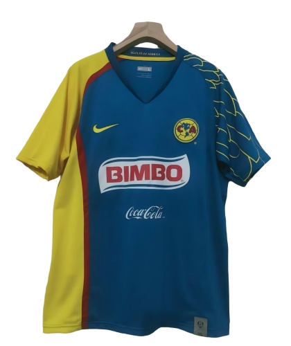Club America 07/08 Away Blue Soccer Jersey
