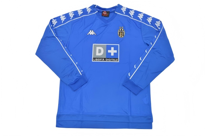 Juventus 99/00 Away Blue Long Soccer Jersey
