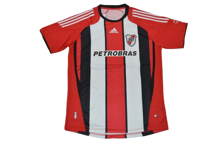 River Plate 07/08 Away Black/White/Red Soccer Jersey