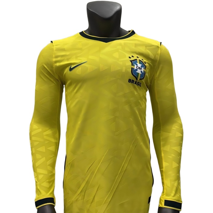 Brazil 2026 World Cup Home Leaked LongJersey(Player)