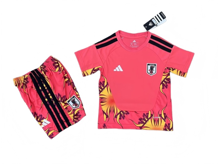 Kids-Japan 2026 World Cup GK Red Soccer Jersey