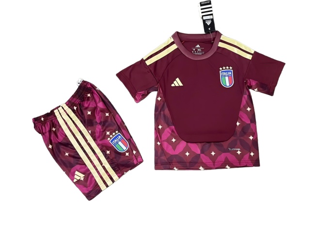 Kids-Italy 2026 World Cup GK Red Soccer Jersey