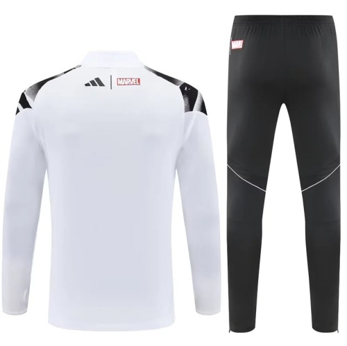 Real Madrid 25/26 Tracksuit - White/Yellow