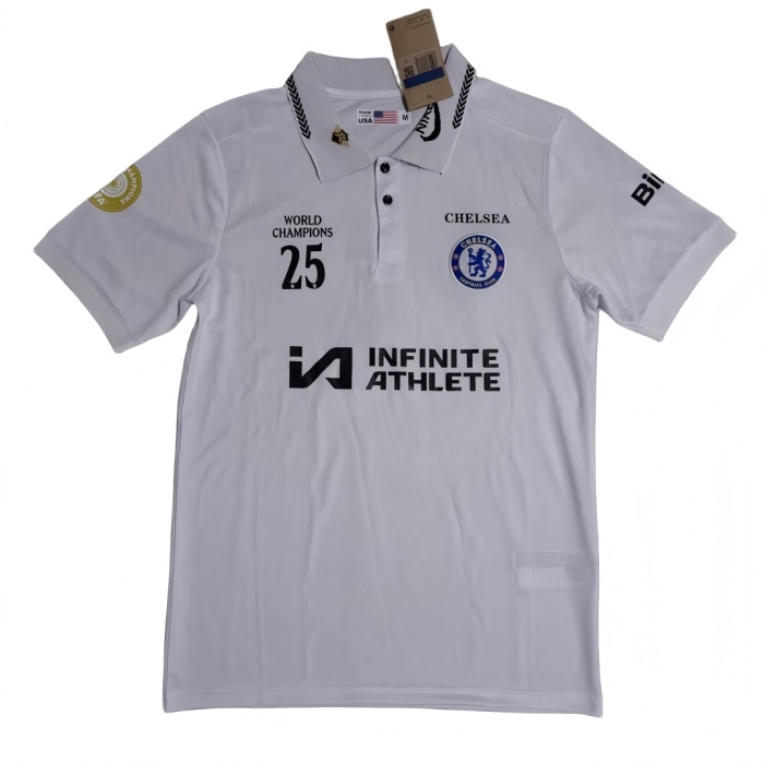 Chelsea 25/26 White Polo Shirts