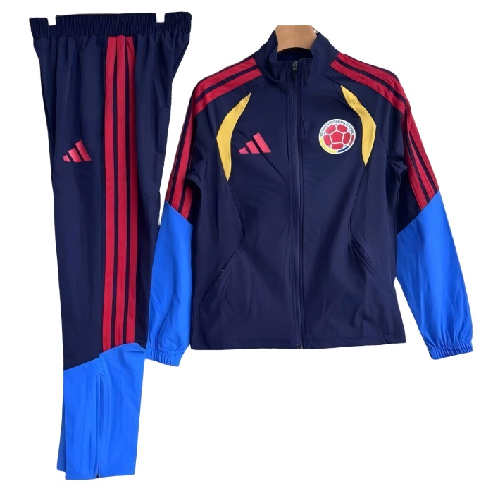 Colombia 25/26 Windcoat Tracksuit - Navy Blue