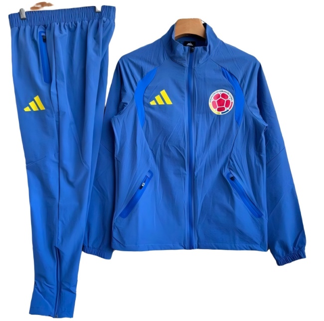 Colombia 25/26 Windcoat Tracksuit - Blue