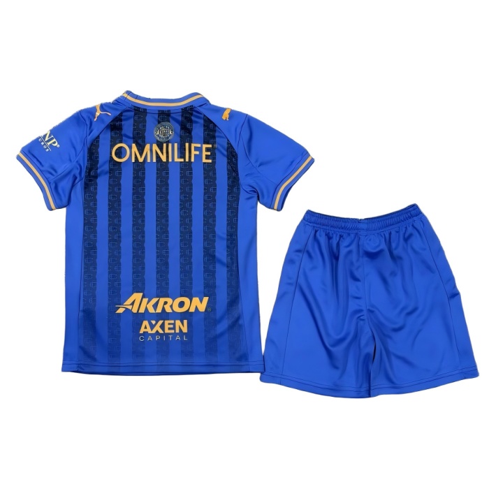 Kids Chivas Guadalajara 25/26 Third Blue Soccer Jersey