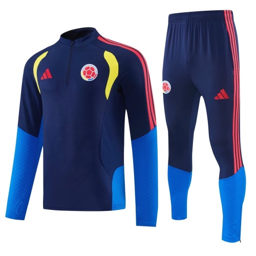 Colombia 25/26 Tracksuit - Navy Blue/Blue