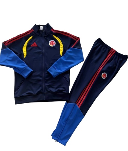 Colombia 25/26 Tracksuit - Navy Blue/Yellow