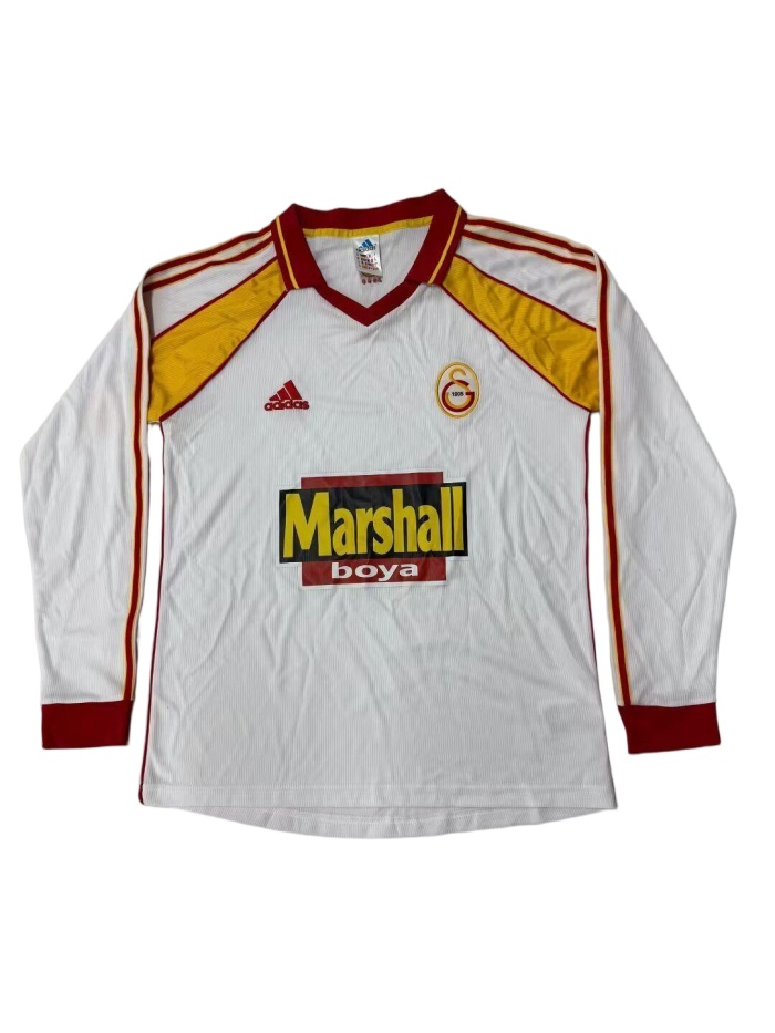 Galatasaray 99/00 Away White Long Soccer Jersey