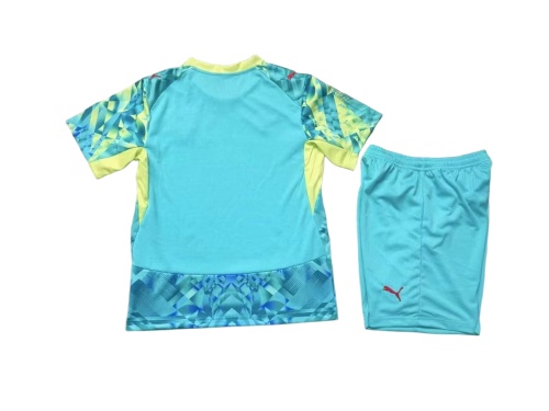 Kids-Portugal 2026 World Cup GK Blue Leaked Soccer Jersey