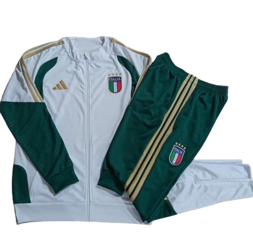 Kids Italy 25/26 Tracksuit - White