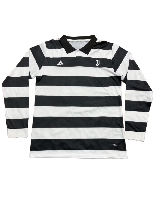 Juventus 25/26 Fourth Black/White Long Soccer Jersey