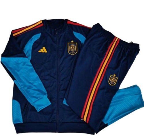 Kids Spain 25/26 Tracksuit - Dark Blue/Blue