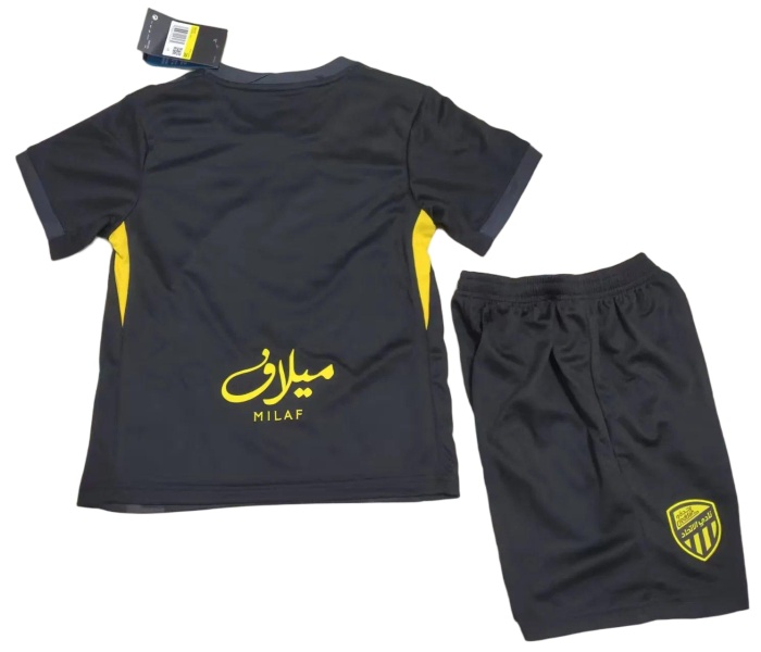 Kids-Al-Ittihad 25/26 Third Black Soccer Jersey