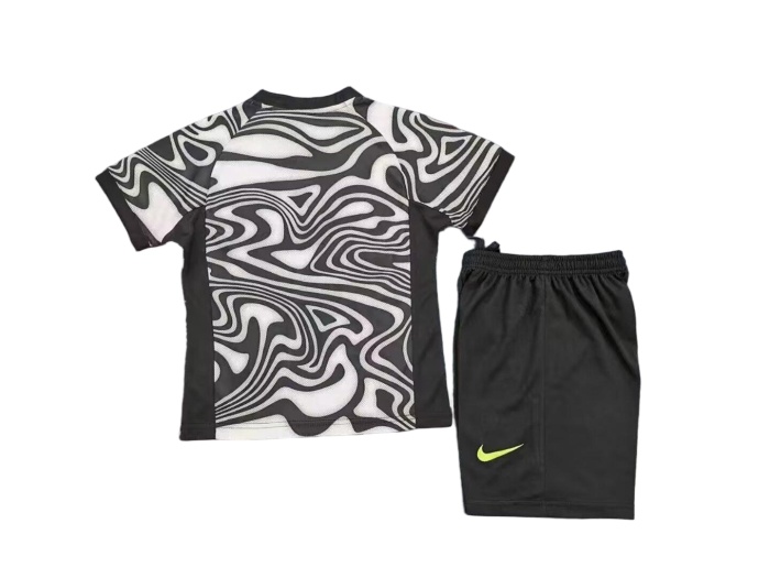 Kids-Brazil 2026 World Cup GK White/Black Soccer Jersey
