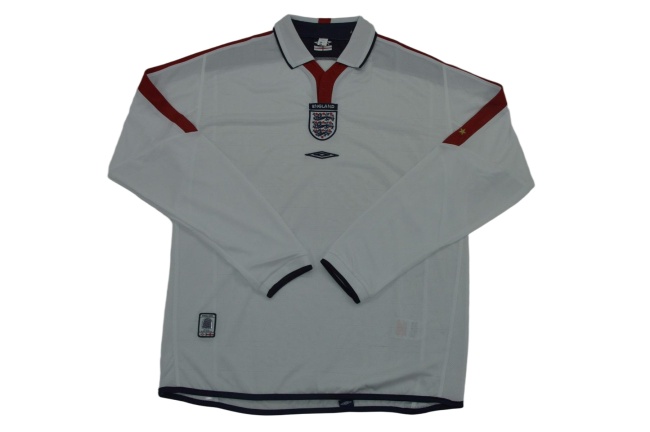 England 2004 Euro Cup Home Long Soccer Jersey